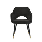 ACME 59854 Applewood Accent Chair, Black Velvet & Gold