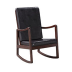 ACME 59935 Raina Rocking Chair, Dark Brown PU & Espresso Finish
