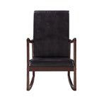 ACME 59935 Raina Rocking Chair, Dark Brown PU & Espresso Finish