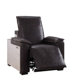 ACME 59943 Nernoss Power Motion Recliner, Dark Grain Brown Leather & Aluminum