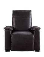 ACME 59943 Nernoss Power Motion Recliner, Dark Grain Brown Leather & Aluminum