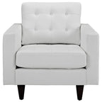 Empress Bonded Leather Armchair in Black or White