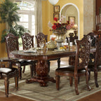 ACME 60000 Vendome Dining Table with Double Pedestal, Cherry (1Set/3Ctn)