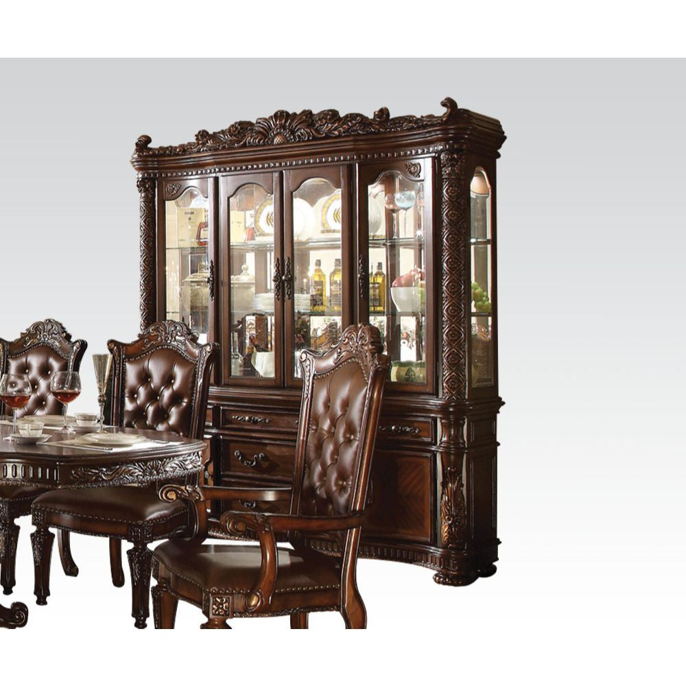 ACME 60006 Vendome Hutch & Buffet, Cherry (1Set/2Ctn)
