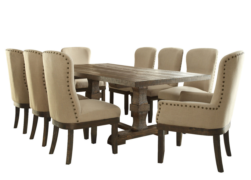 ACME 60737 Landon Dining Table, Salvage Brown (1Set/2Ctn)
