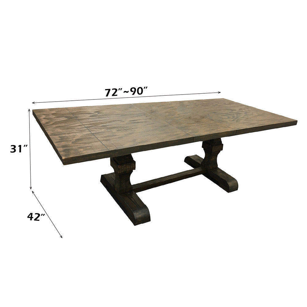 ACME 60737 Landon Dining Table, Salvage Brown (1Set/2Ctn)