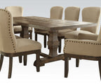 ACME 60737 Landon Dining Table, Salvage Brown (1Set/2Ctn)
