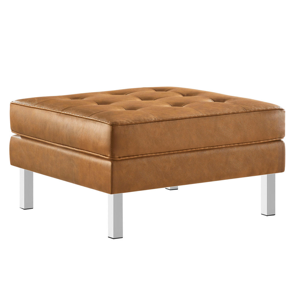 Modway EEI-3394 Loft Tufted Vegan Leather Ottoman
