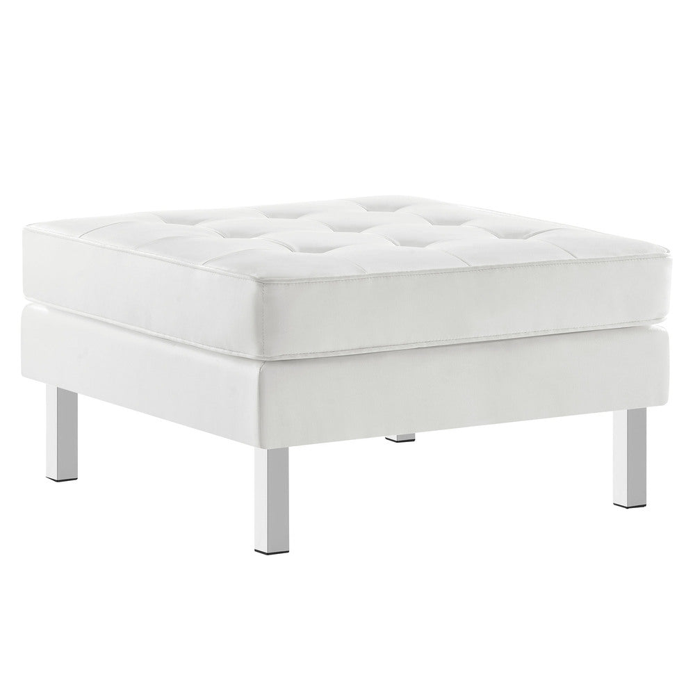 Modway EEI-3394 Loft Tufted Vegan Leather Ottoman