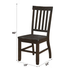 ACME 61032 Maisha Side Chair (Set-2), Rustic Walnut