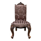ACME 61102 Versailles Side Chair (Set-2), 2-Tone Brown PU & Fabric  2
