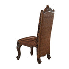 ACME 61102 Versailles Side Chair (Set-2), 2-Tone Brown PU & Fabric  5