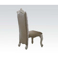 ACME 61132 Versailles Side Chair (Set-2), Vintage Gray PU/Fabric & Bone White
