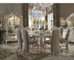 ACME 61150 Versailles Counter Height Table, Bone White