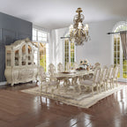 ACME 61282 Ragenardus Side Chair (Set-2), Fabric & Antique White