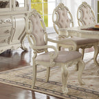 ACME 61283 Ragenardus Arm Chair (Set-2), Fabric & Antique White