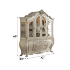 ACME 61284 Ragenardus Hutch & Buffet, Antique White (1Set/2Ctn)