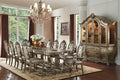 ACME 61290 Ragenardus Dining Table with Double Pedestal, Vintage Oak (1Set/2Ctn)