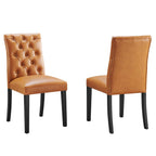Modway EEI-3472 Duchess Vinyl Dining Chair Set of 2
