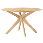 Modway EEI-3847 Crossroads 47" Round Wood Dining Table