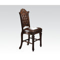 ACME 62034 Vendome Counter Height Chair (Set-2), PU & Cherry