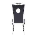 ACME 62078 Cyrene Side Chair (Set-2), PU & Stainless Steel