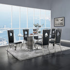 ACME 62078 Cyrene Side Chair (Set-2), PU & Stainless Steel