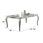 ACME 62080 Francesca Dining Table, Champagne