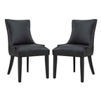 Modway EEI-3498 Marquis Faux Leather Dining Chair Set of 2