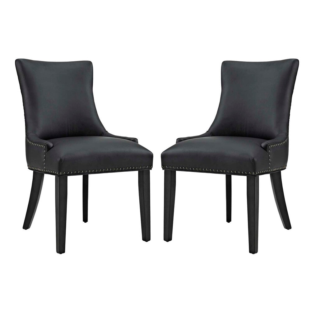 Modway EEI-3498 Marquis Faux Leather Dining Chair Set of 2