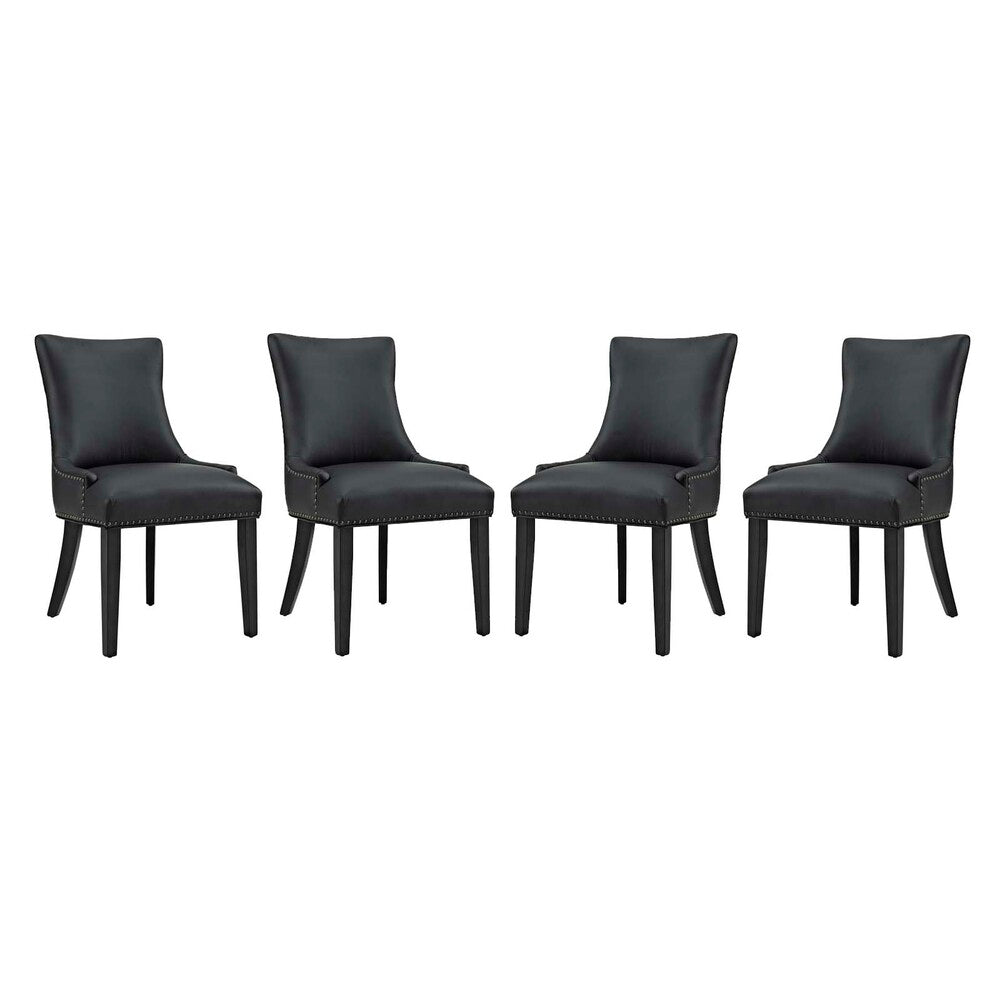 Modway EEI-3499 Marquis Faux Leather Dining Chair Set of 4