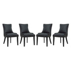 Modway EEI-3499 Marquis Faux Leather Dining Chair Set of 4