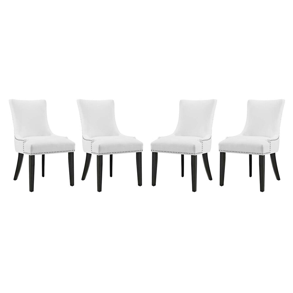 Modway EEI-3499 Marquis Faux Leather Dining Chair Set of 4