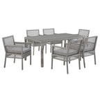 Modway EEI-3560 Aura 7 Piece Outdoor Patio Wicker Rattan Set