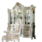 ACME 63464 Picardy Hutch & Buffet, Antique Pearl (1Set/2Ctn)