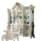 ACME 63464 Picardy Hutch & Buffet, Antique Pearl (1Set/2Ctn)