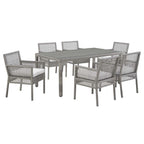 Modway EEI-3560 Aura 7 Piece Outdoor Patio Wicker Rattan Set