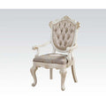 ACME 63543 Chantelle Arm Chair (Set-2), Rose Gold PU & Pearl White