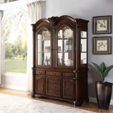 ACME 64079A Chateau De Ville Espresso Hutch & Buffet