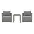 Modway EEI-3595 Aura 3 Piece Outdoor Patio Wicker Rattan Set