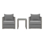 Modway EEI-3595 Aura 3 Piece Outdoor Patio Wicker Rattan Set