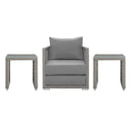 Modway EEI-3597 Aura 3 Piece Outdoor Patio Wicker Rattan Set