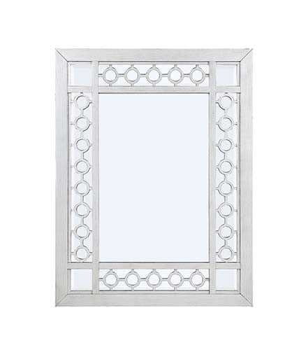 ACME 66158 Varian Mirror, Mirrored & Antique Platinum