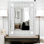 ACME 66158 Varian Mirror, Mirrored & Antique Platinum