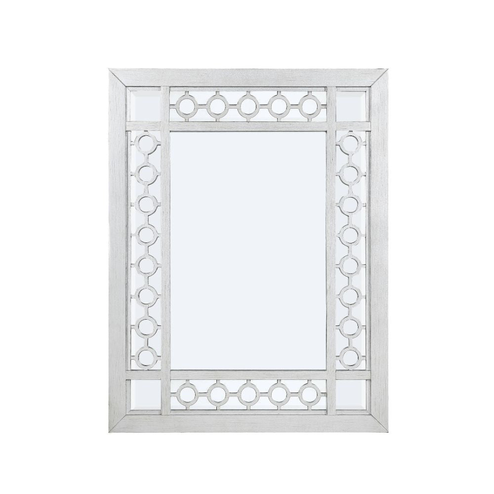 ACME 66158 Varian Mirror, Mirrored & Antique Platinum