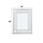 ACME 66158 Varian Mirror, Mirrored & Antique Platinum
