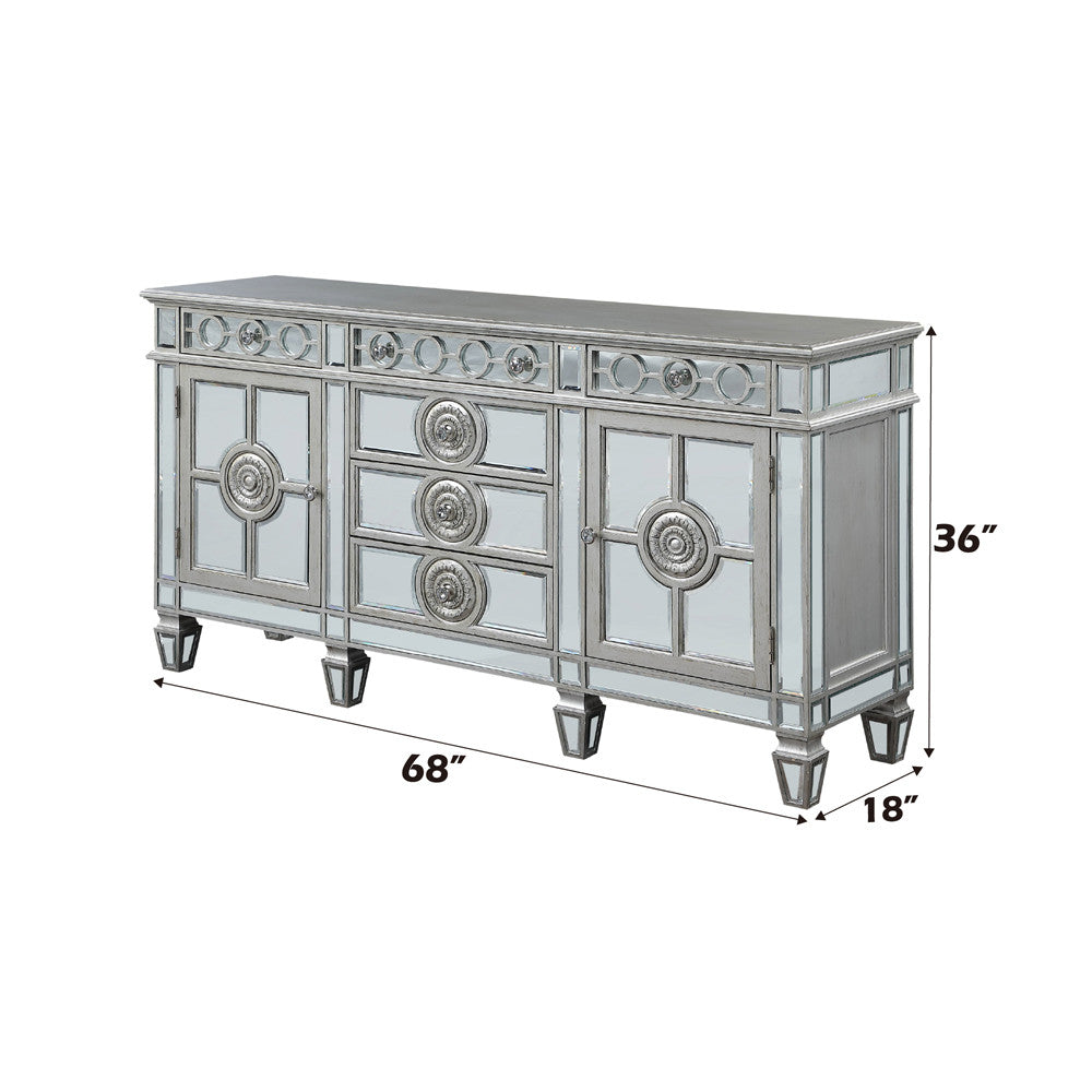ACME 66164 Varian Server, Mirrored & Antique Platinum
