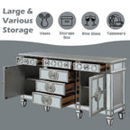 ACME 66164 Varian Server, Mirrored & Antique Platinum