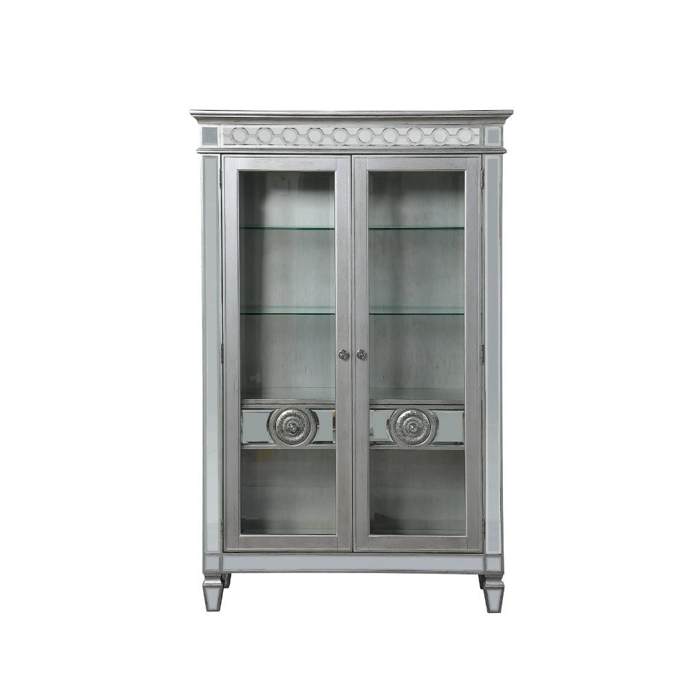 ACME 66166 Varian Curio, Mirrored & Antique Platinum