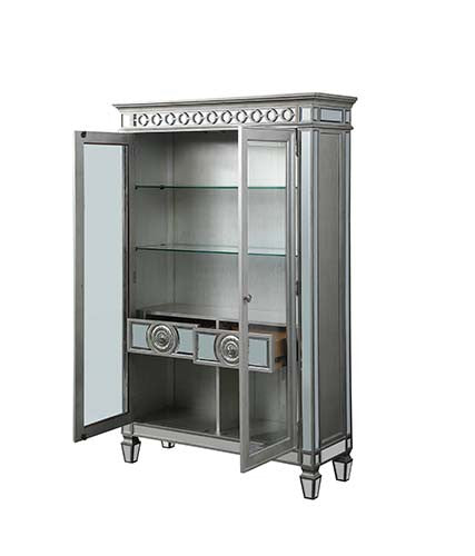 ACME 66166 Varian Curio, Mirrored & Antique Platinum